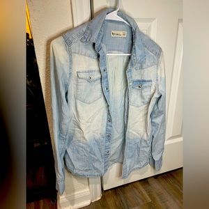 Jean button up blouse